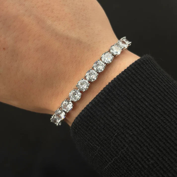 Pulsera tennis dorada con circonia cúbica brillante | Estilo clásico y elegante