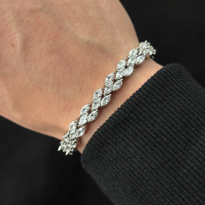 Pulsera evora Triple Cristal – Plata 925 con circonitas