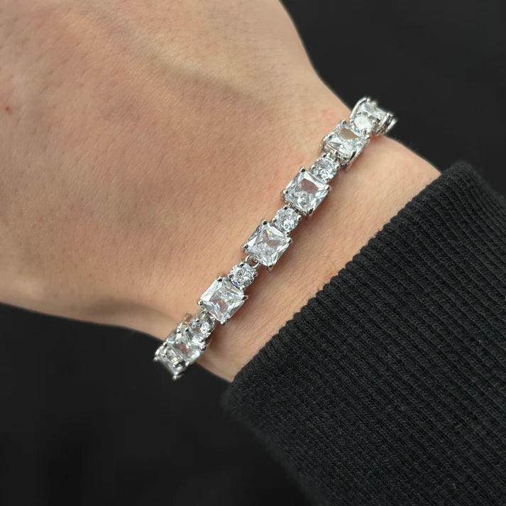 Pulsera de tenis evora | Plata con circonitas