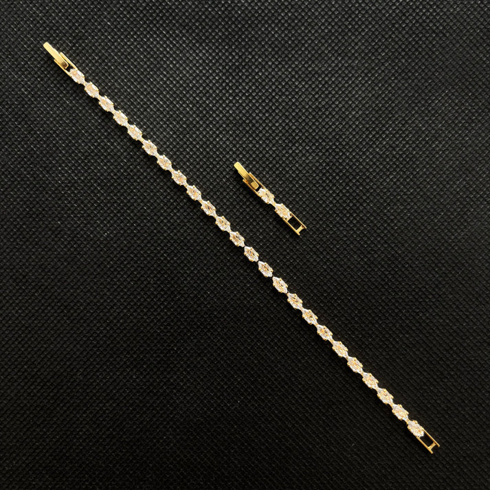 Pulsera de circonia cúbica corte marquise