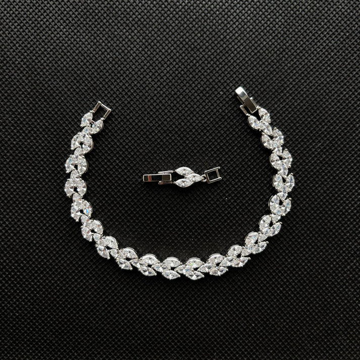 Pulsera evora Triple Cristal – Plata 925 con circonitas