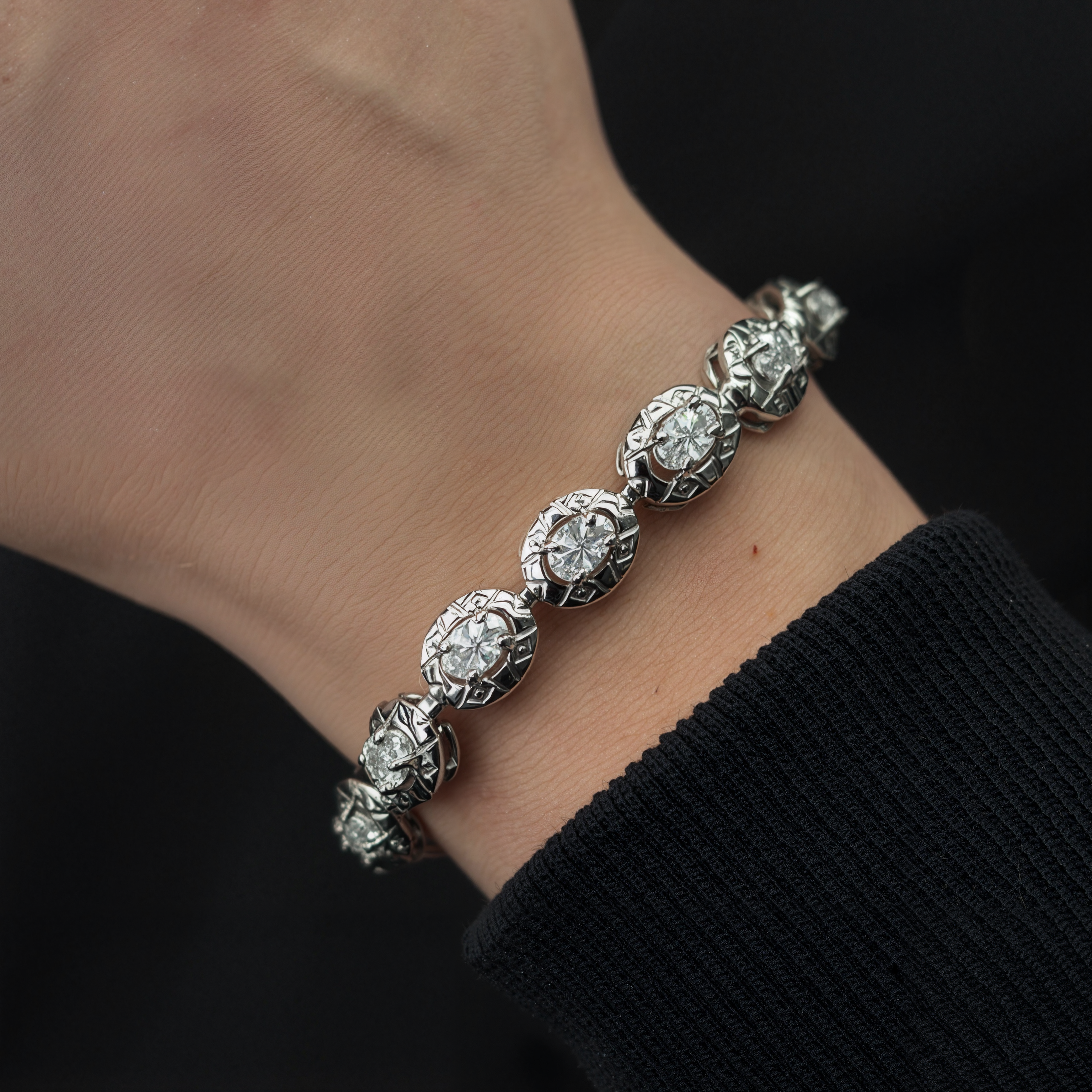 Sphere Bracelet evora | Pulsera de Circonitas Ovaladas